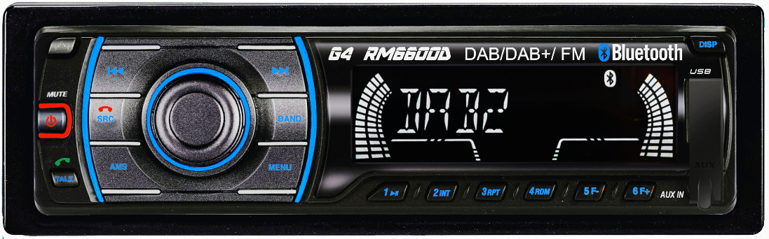 1-Din radio DAB+/FM BT