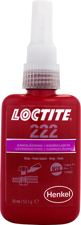Loctite 222 50ml Gjengels