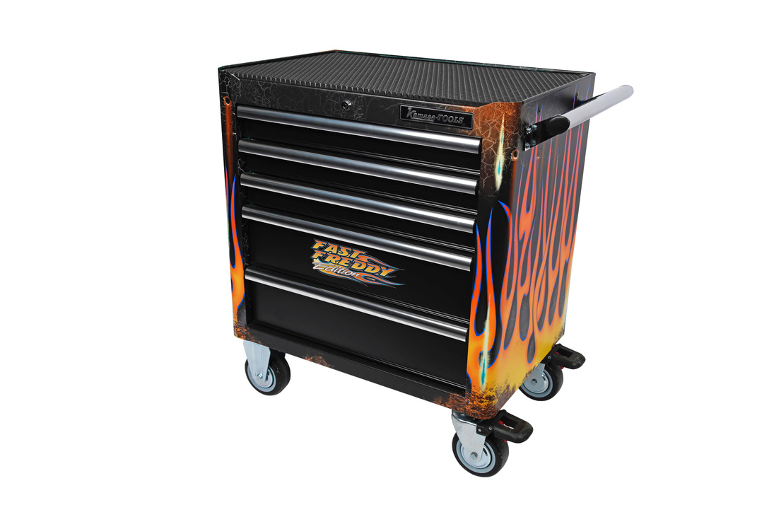 Verktygsvagn. 5 l�dor FastFred