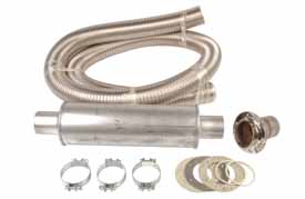 Eksoslyddemper  �70mm L=2,5m