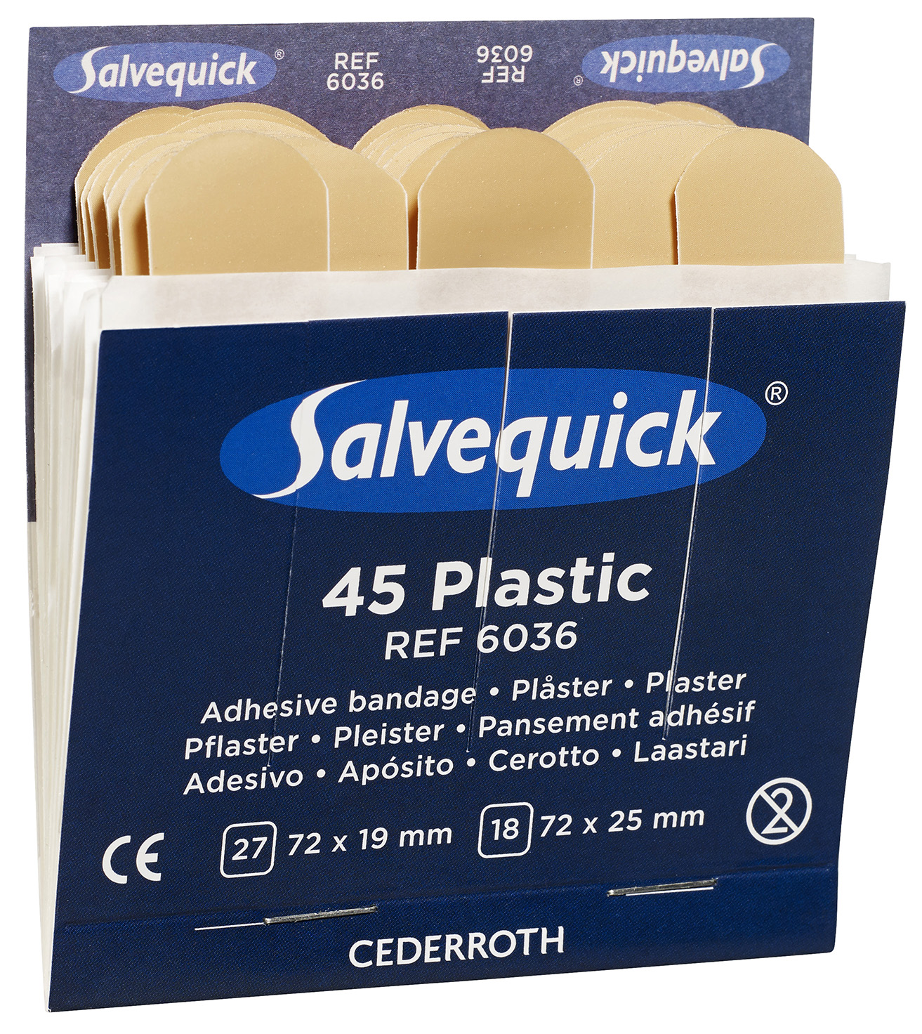 Plastplaster refill, 6 stk.