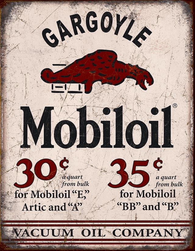 Pltskilt/Mobiloil