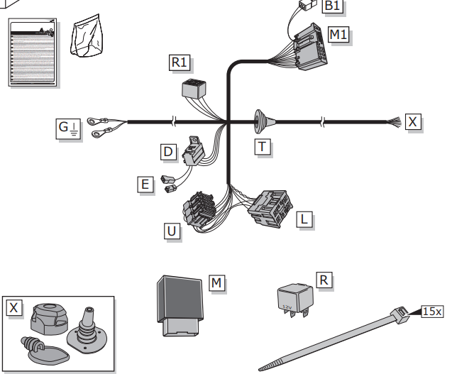 13-polet Elkabelsett