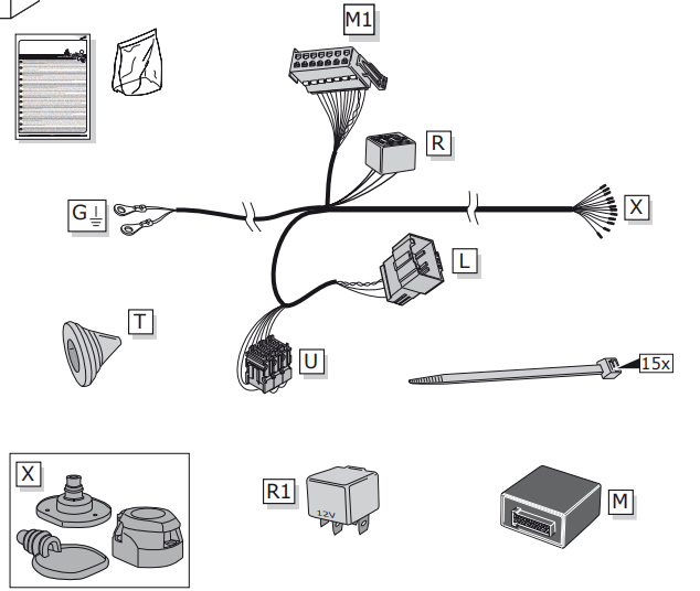 13-polet Elkabelsett