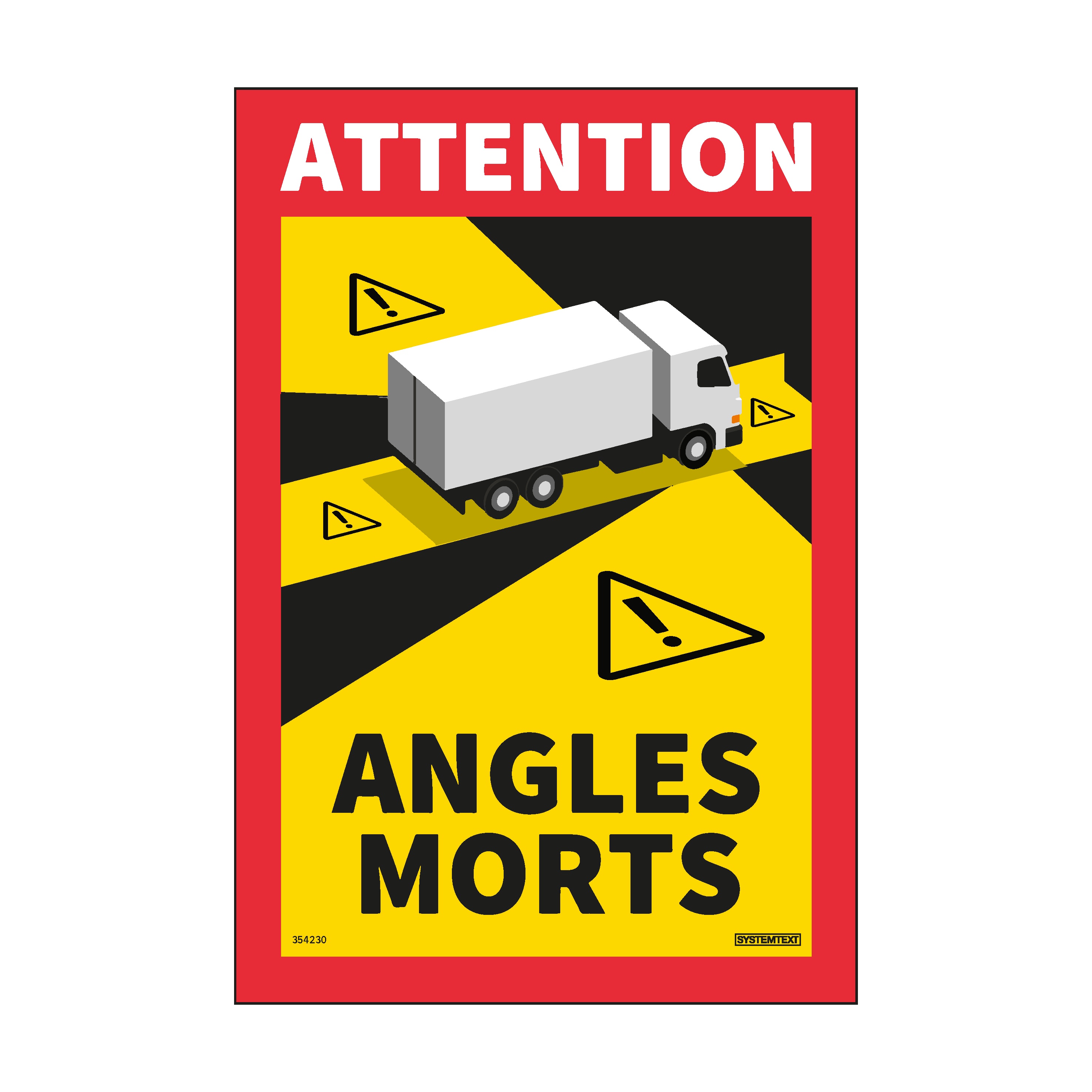 Lastbilsdekal Angles morts