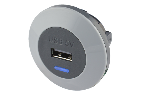 USB lader singel 12/24V 2,1A