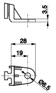 Bremsett VA-vifter 28x3,5 mm