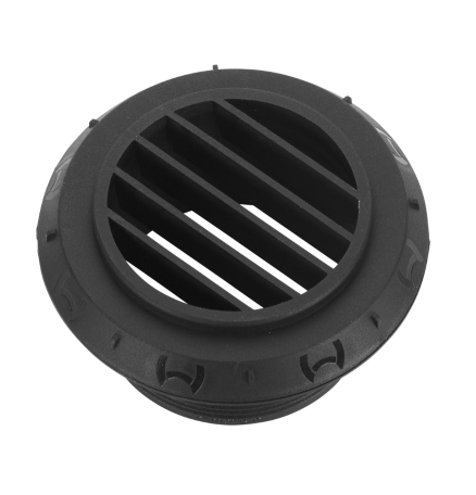 Luftutsl�pp � 60mm/90� svart