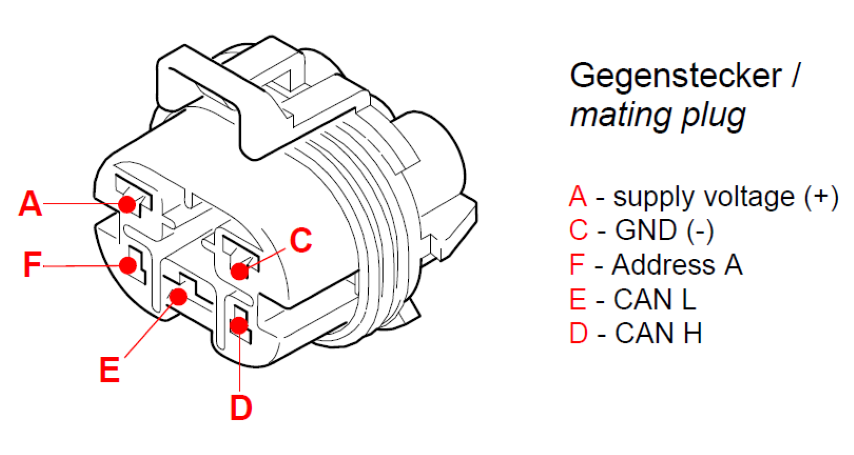 Kontaktsett Delphi 5-pol Hunn