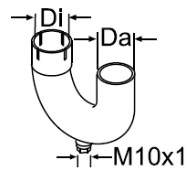 Eksosb�y 180� / �38 mm